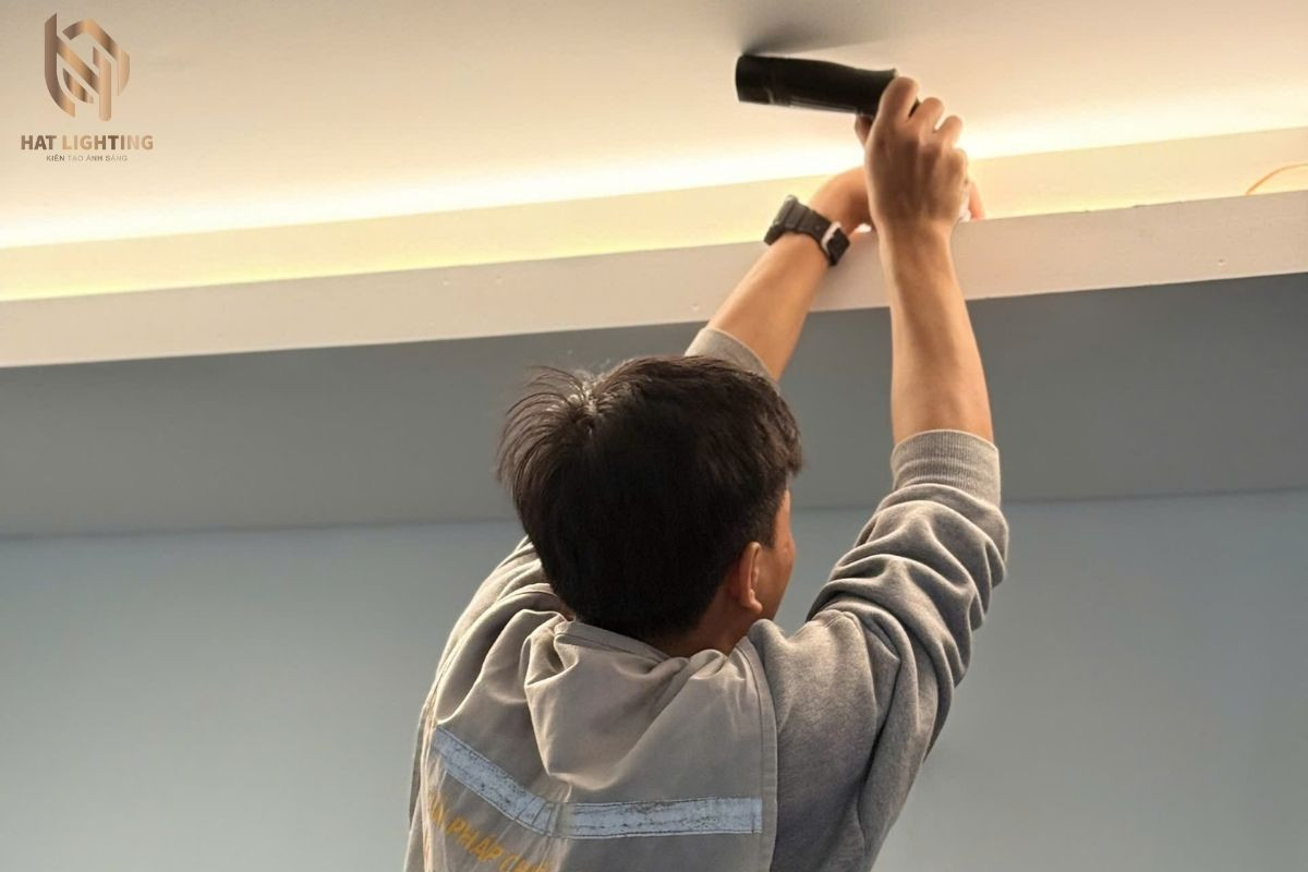 Led hắt trần - Thiết kế chiếu sáng biệt thự Nghệ An