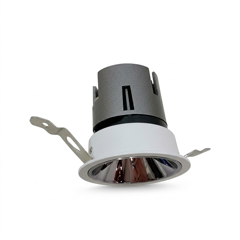 ĐÈN SPOTLIGHT ÂM TRẦN LUX12 CHỈNH GÓC 12W (ĐEN)