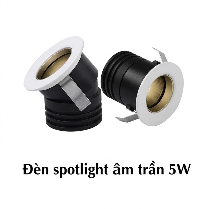 Đèn Spotlight Chống Chói: Giải Pháp Chiếu Sáng Biệt Thự Chuẩn 2026 4 ĐÈN SPOTLIGHT ÂM TRẦN MINI 5W (IP20)