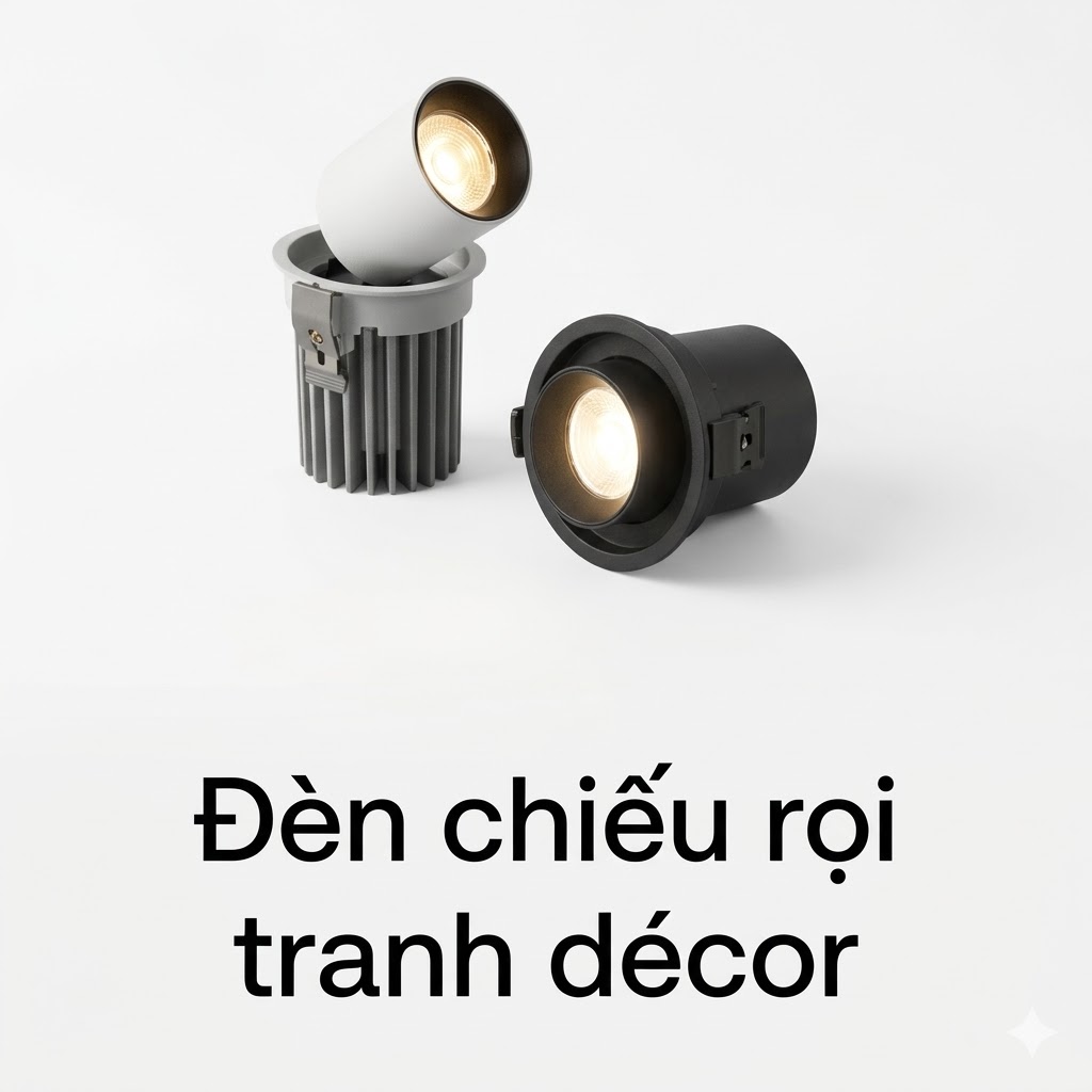 ĐÈN SPOTLIGHT FINN ÂM TRẦN CHIẾU TRANH 7W (IP20)