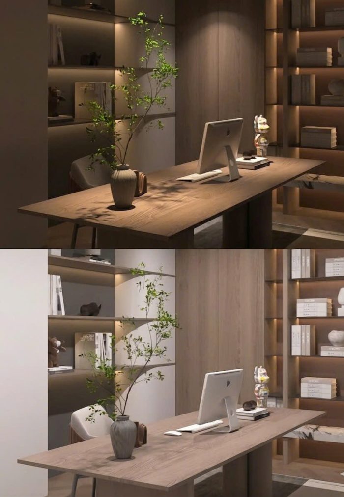 Đèn Spotlight Chống Chói: Giải Pháp Chiếu Sáng Biệt Thự Chuẩn 2026 7 Đèn spotlight chống chói chiếu sáng phòng làm việc