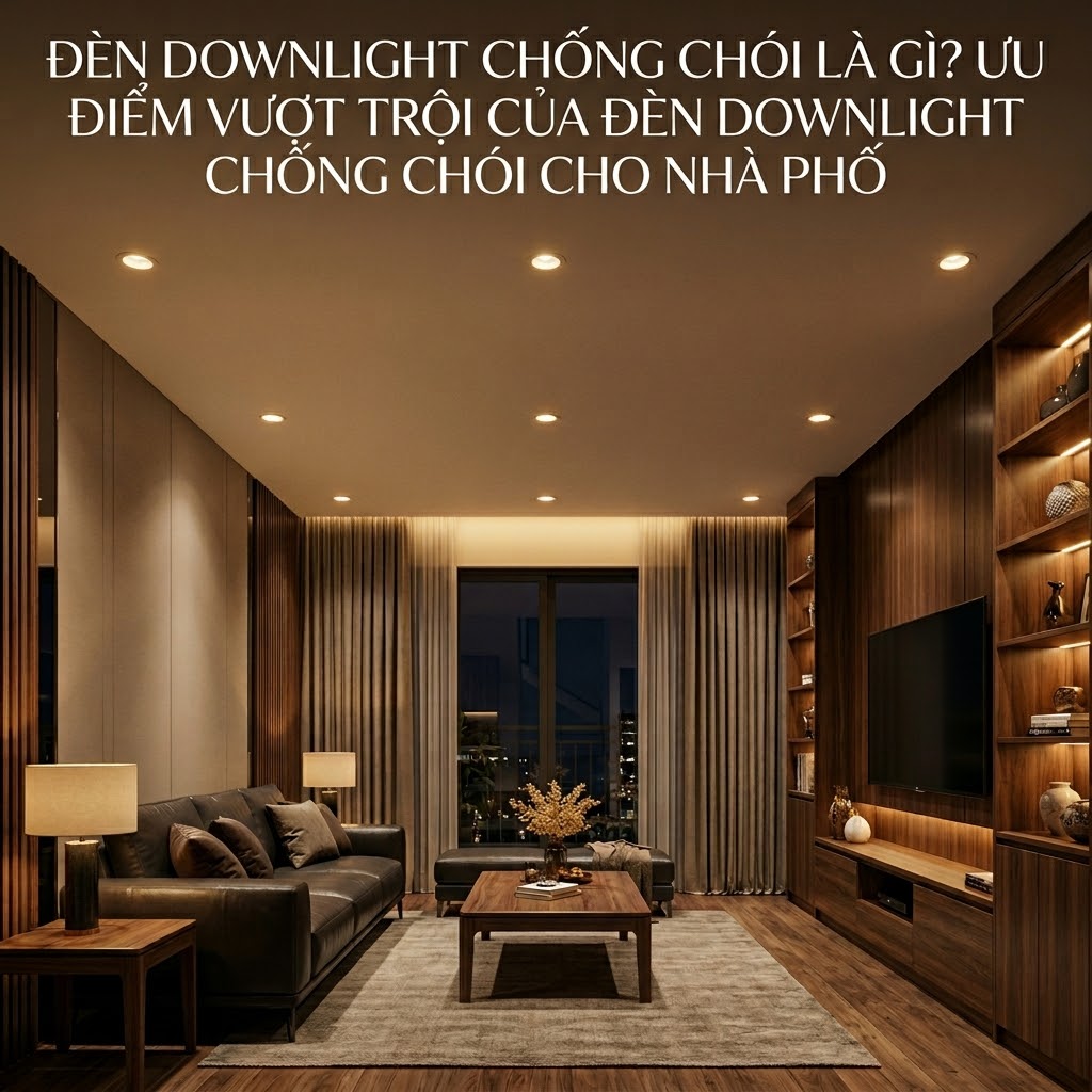 Đèn downlight chống chói cao cấp ứng dụng cho không gian nhà phố
