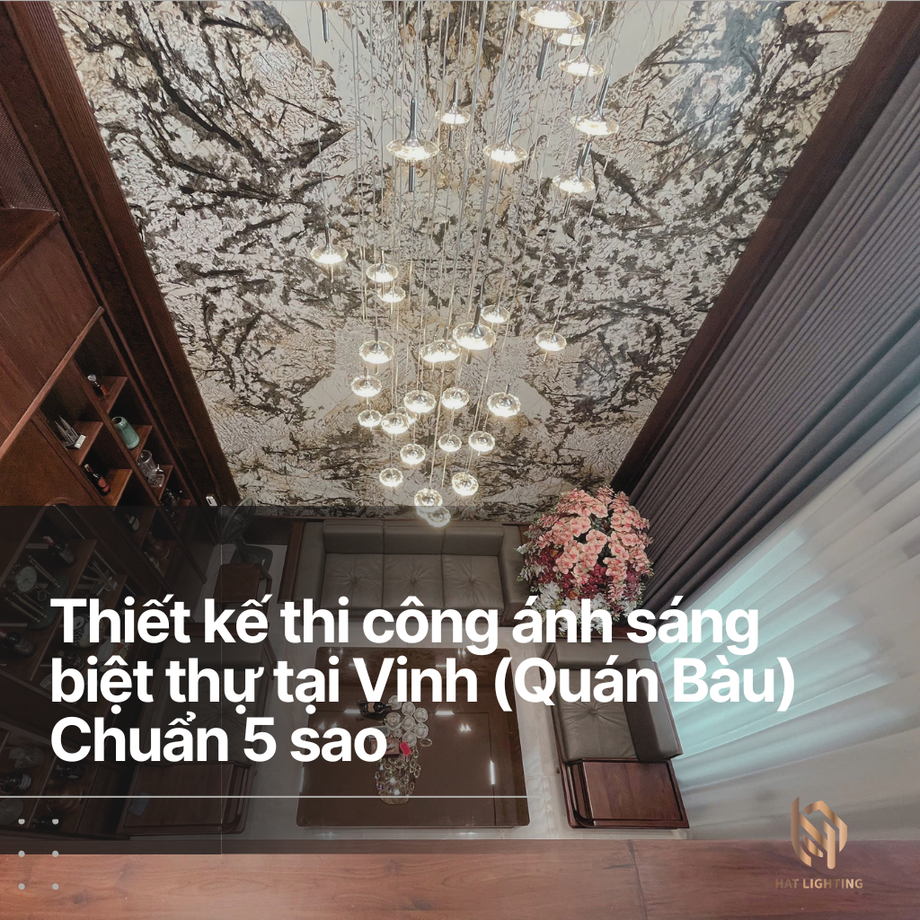Thiết kế ánh sáng biệt thự tại Vinh