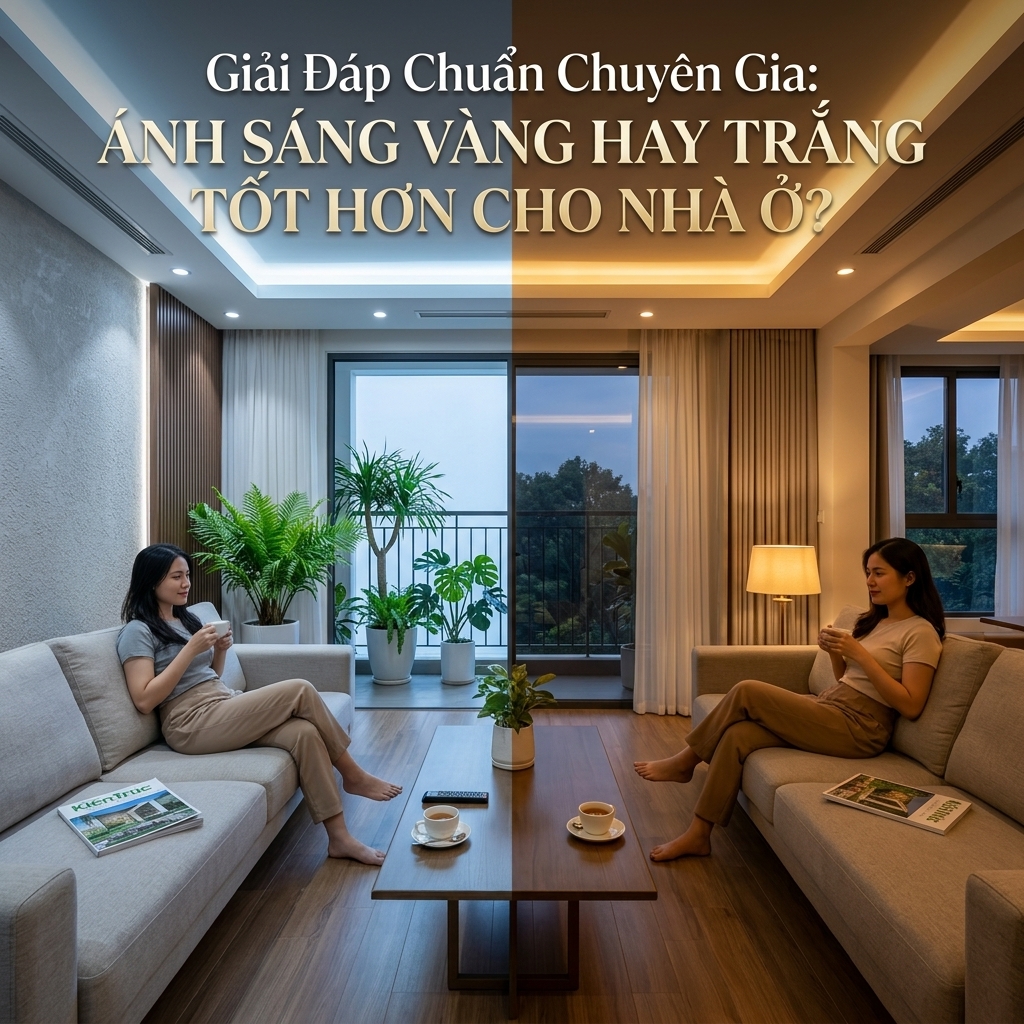 3 Giải Đáp Chuẩn Chuyên Gia: Ánh Sáng Vàng Hay Trắng Tốt Hơn Cho Nhà Ở? 1 Ánh sáng vàng hay trắng tốt hơn