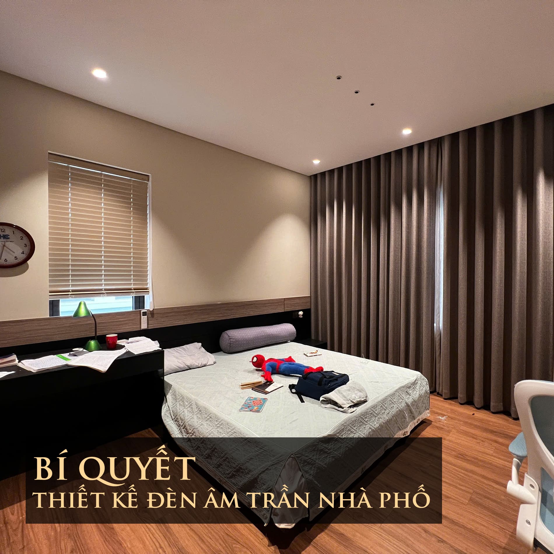 Bí Quyết Thiết Kế Đèn Âm Trần Nhà Phố Chuẩn 5 Sao 1 Thiết kế đèn âm trần nhà phố sang trọng với hệ thống ánh sáng chống chói do chuyên gia HAT LIGHTING thực hiện.