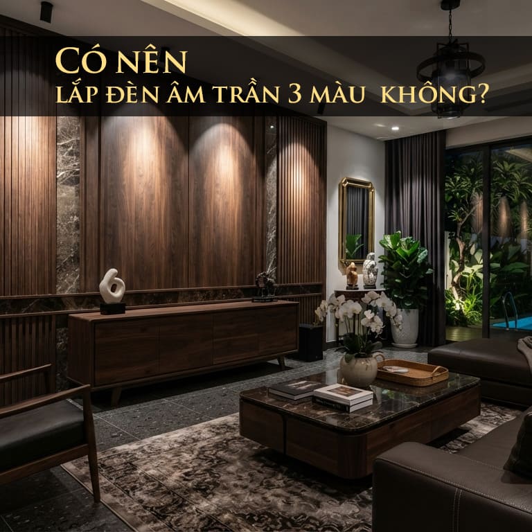 Có nên lắp đèn âm trần 3 màu không?