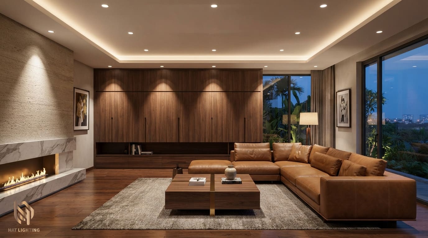 Đèn Downlight Chống Chói: Trải Nghiệm Ánh Sáng Sang Trọng Cho Biệt Thự 1 Đèn downlight chống chói lắp đặt cho biệt thự sang trọng tại Nghệ An Hà Tĩnh