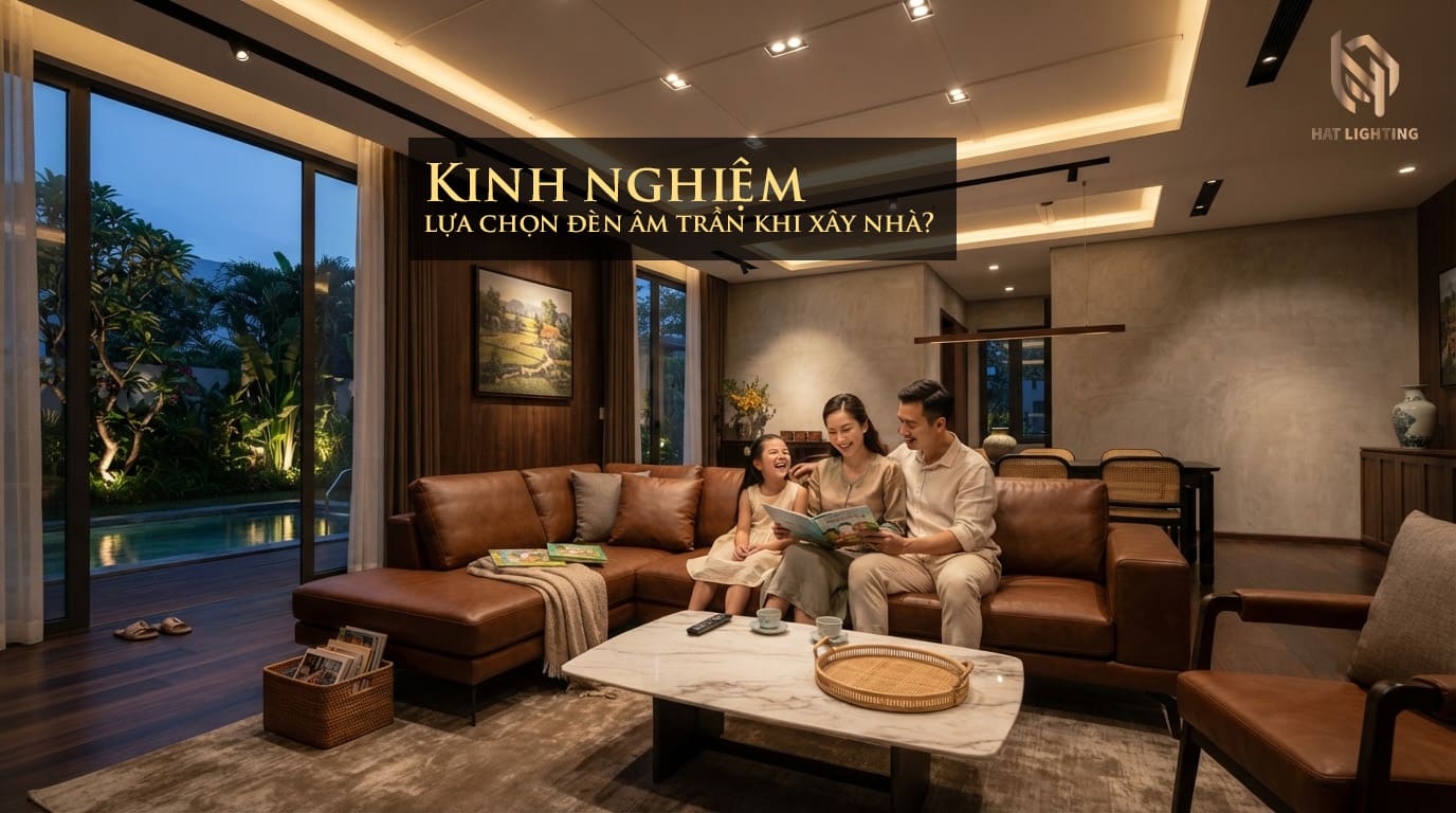 Kinh Nghiệm Lựa Chọn Đèn Âm Trần Khi Xây Nhà Năm 2026 1 Kinh nghiệm lựa chọn đèn âm trần khi xây nhà biệt thự giúp không gian sang trọng tại Nghệ An Hà Tĩnh