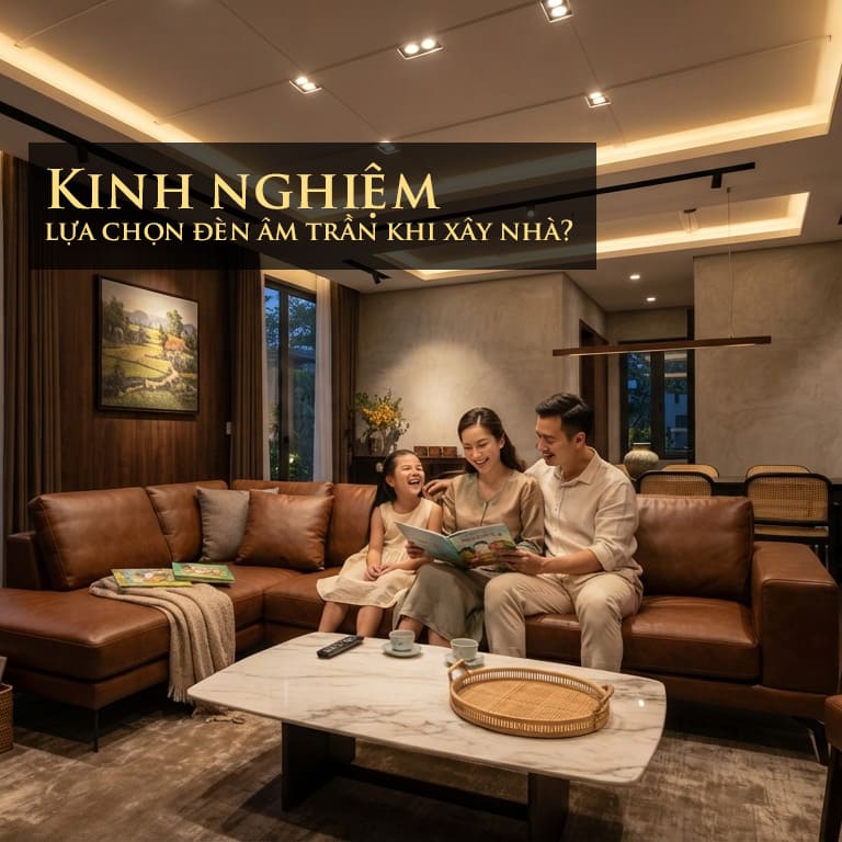 Kinh nghiệm lựa chọn đèn âm trần khi xây nhà?