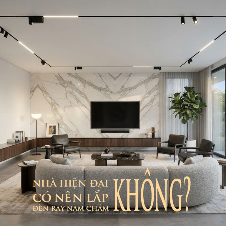 Nhà hiện đại có nên lắp đèn ray nam châm không?