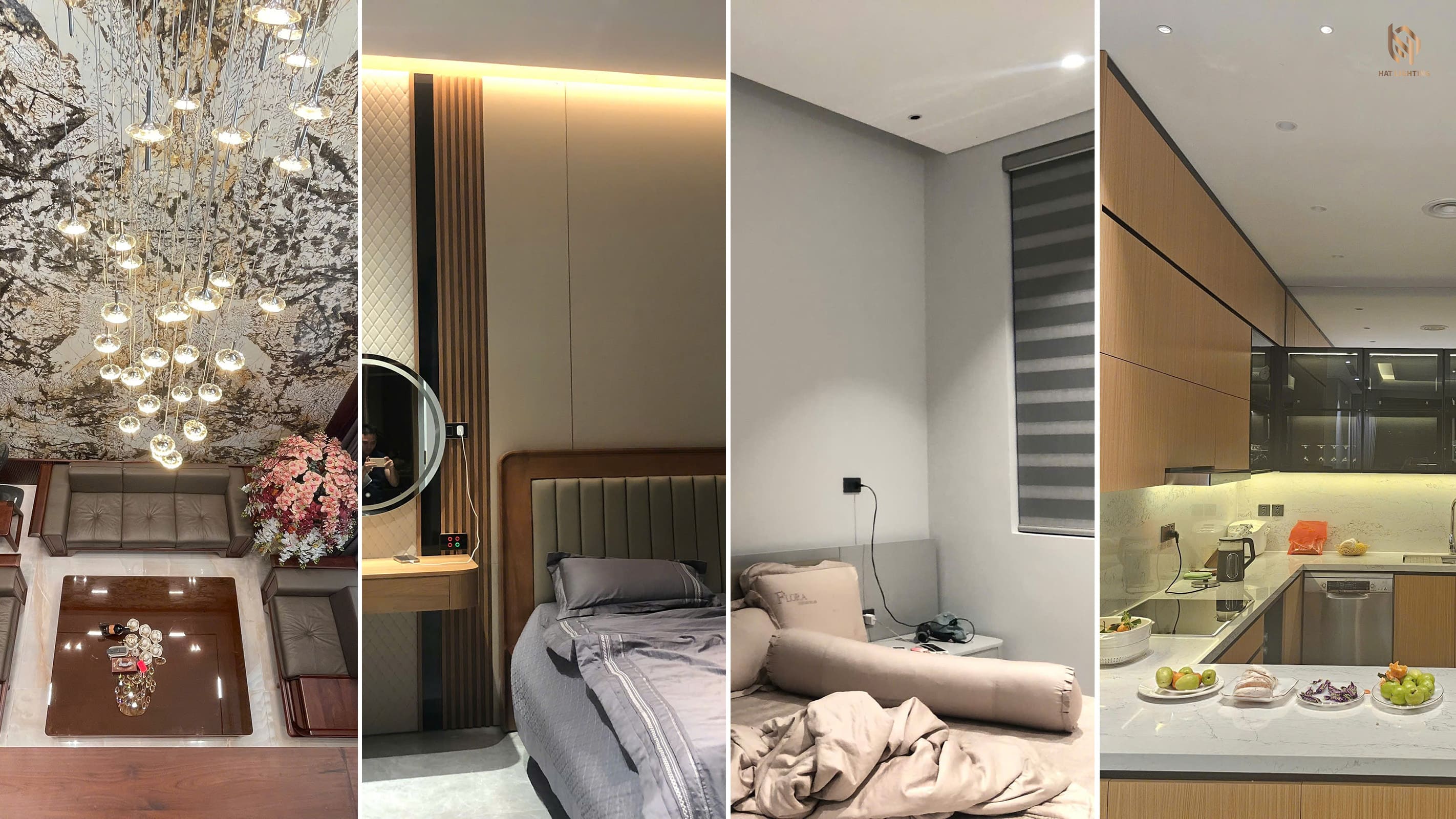 Địa Chỉ Mua Đèn LED Chính Hãng Tại Nghệ An Uy Tín Top 1 4 Thi công lắp đặt đèn spotlight âm trần tại biệt thự Vinh, Nghệ An.