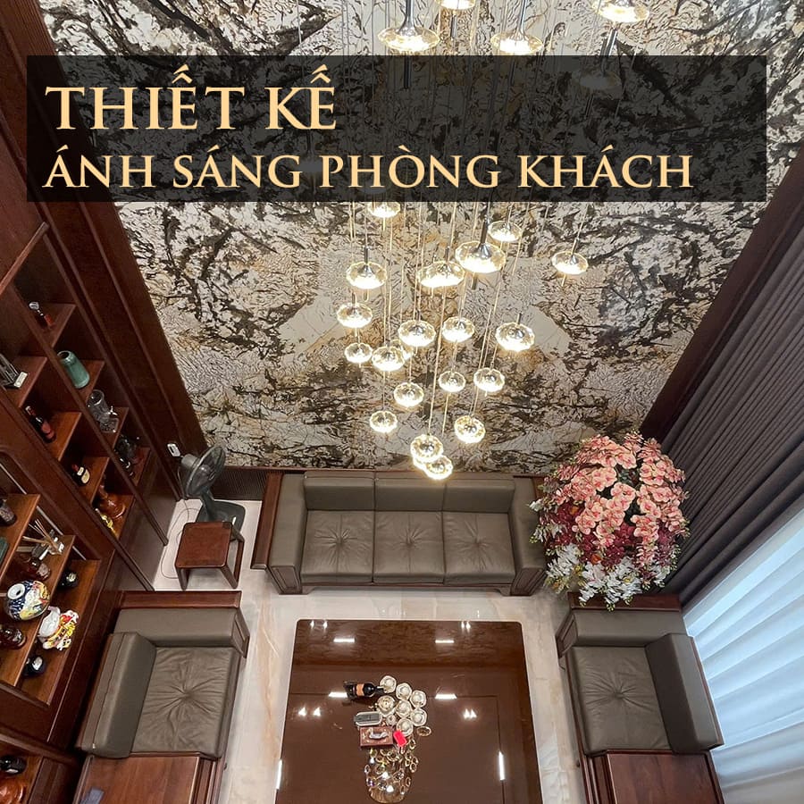 Thiết kế ánh sáng phòng khách