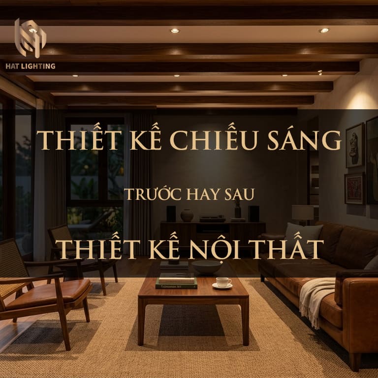 Thiết kế chiếu sáng trước hay sau thiết kế nội thất?