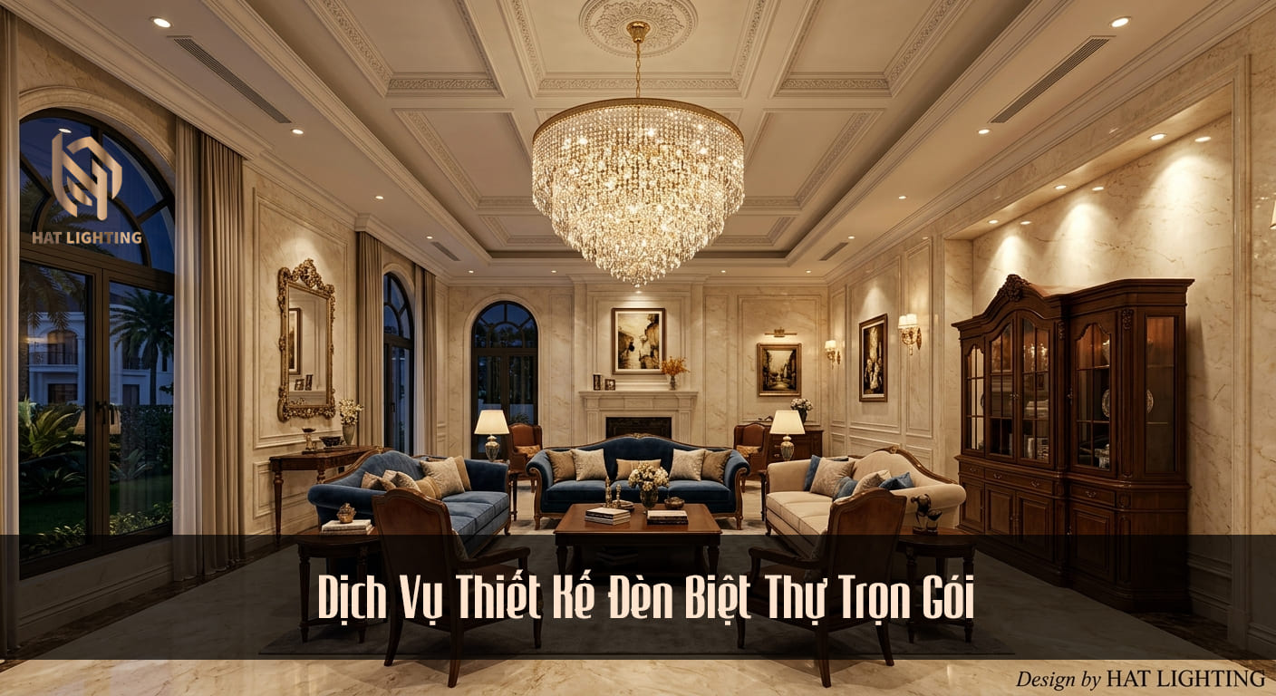 Dịch Vụ Thiết Kế Đèn Biệt Thự Trọn Gói: Nâng Tầm Đẳng Cấp Không Gian Sống 1 Dịch vụ thiết kế đèn biệt thự trọn gói sang trọng tại Nghệ An, Hà Tĩnh bởi HAT LIGHTING.