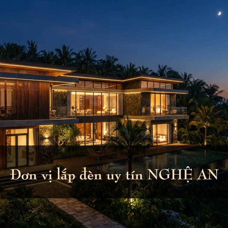 Đơn vị lắp đèn uy tín Nghệ An
