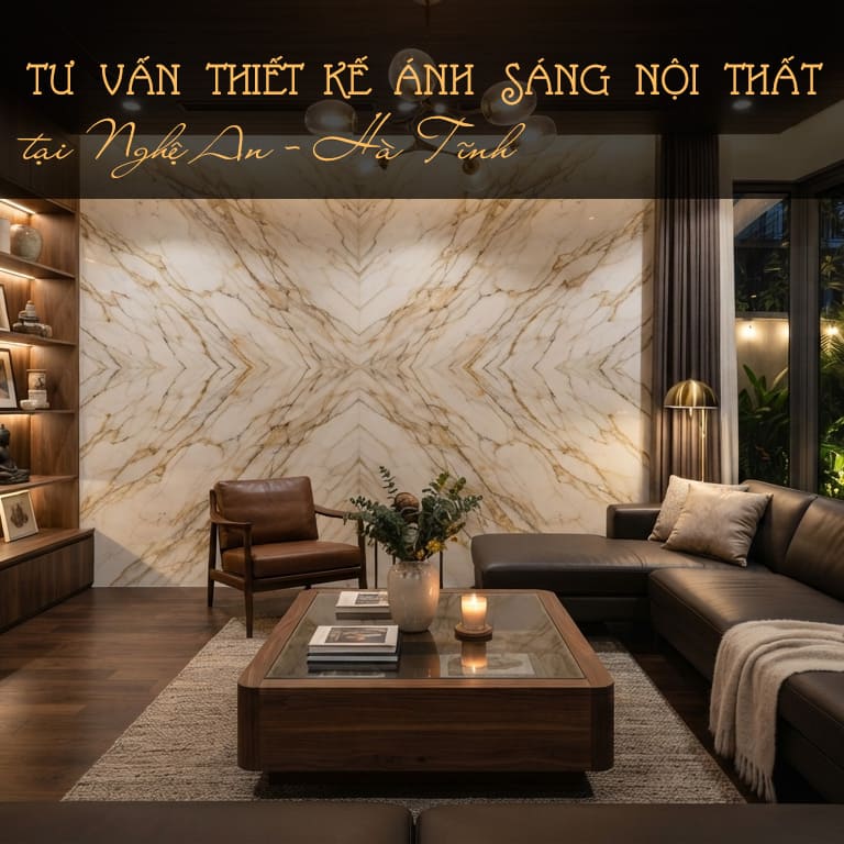 Tư vấn thiết kế ánh sáng nội thất Nghệ An Hà Tĩnh