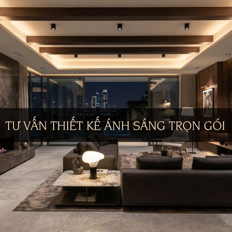 Tư vấn thiết kế ánh sáng trọn gói cho biệt thự sang trọng tại Nghệ An Hà Tĩnh