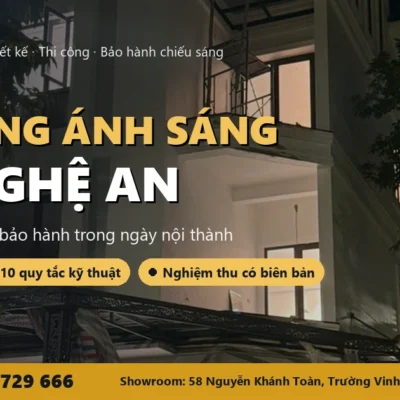 Thi công ánh sáng tại Nghệ An – HAT Lighting