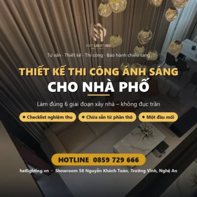 Thiết kế thi công ánh sáng cho nhà phố – HAT Lighting