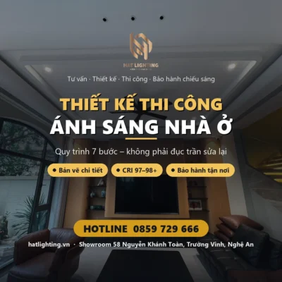 Thiết kế thi công ánh sáng nhà ở – HAT Lighting