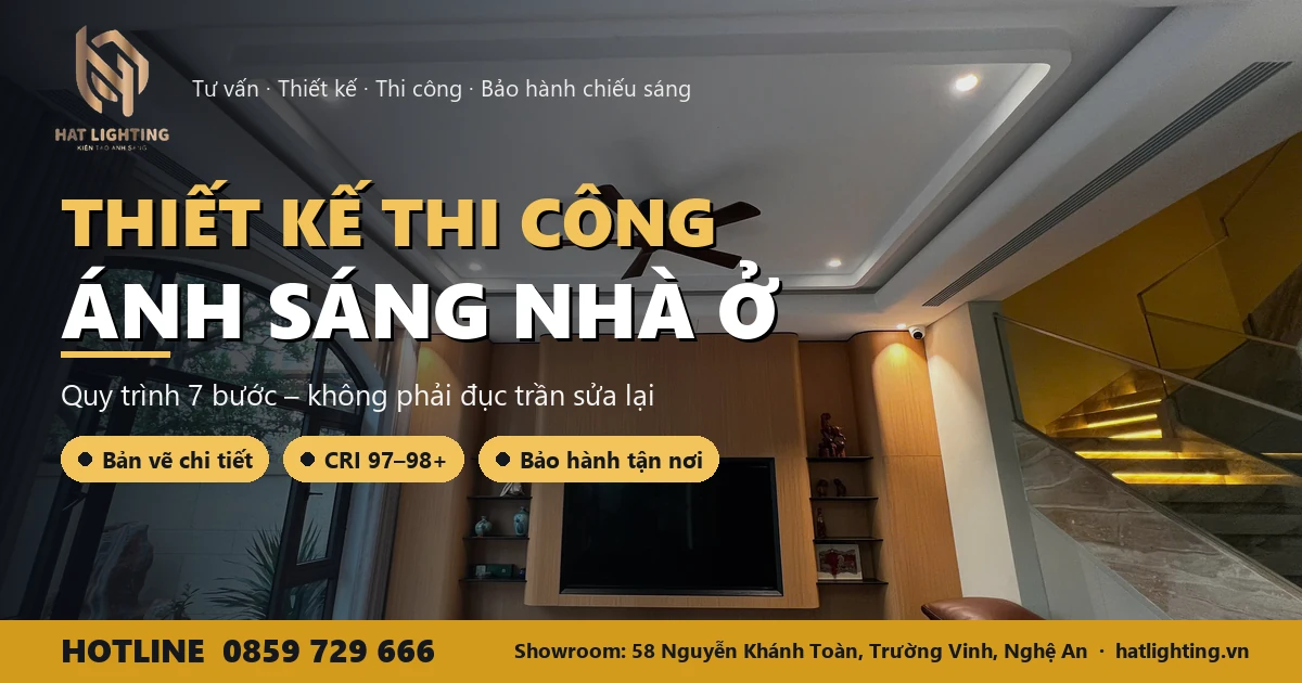 Thiết kế thi công ánh sáng nhà ở – HAT Lighting