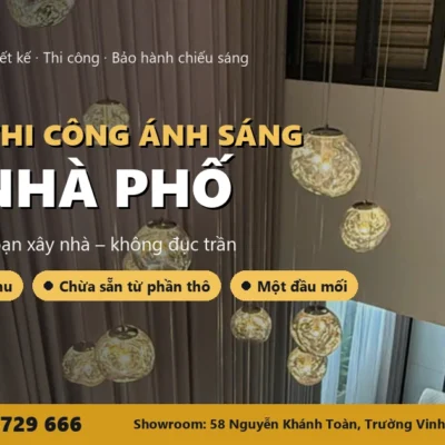 Thiết kế thi công ánh sáng cho nhà phố – HAT Lighting